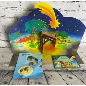 Vintage Playmobil 5719 Christmas Nativity Scene‎ Backdrop Replacement